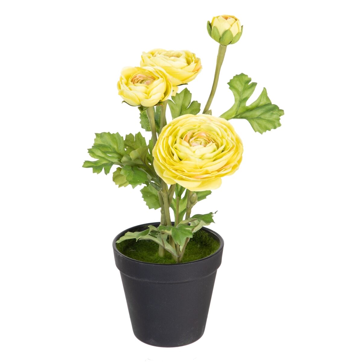 Dekorativ växt Polyester Polyetylen Järn Blomster 11 x 11 x 36 cm