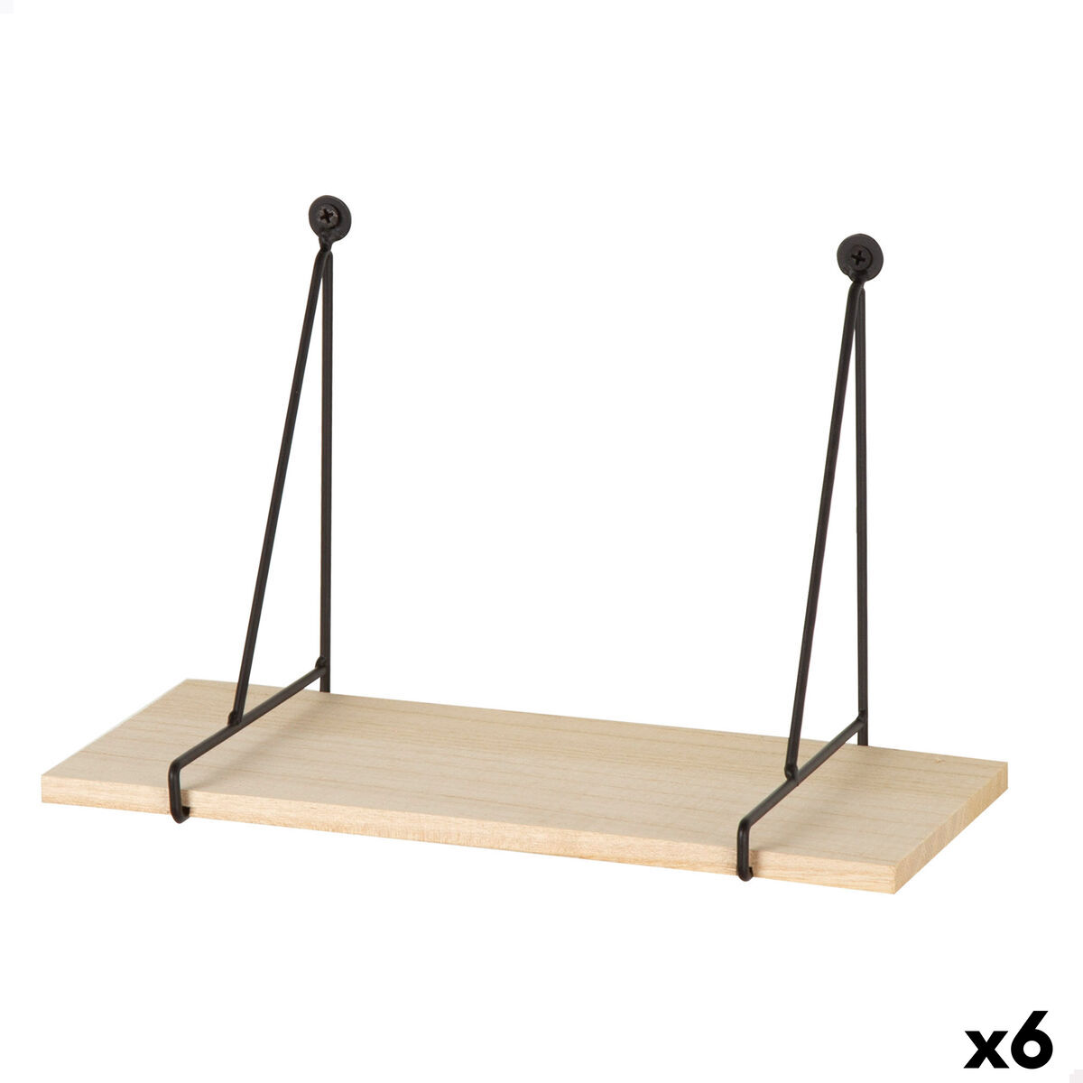 Hyllor Max Home Järn Trä MDF 30 X 20 X 14,5 CM (6 antal)