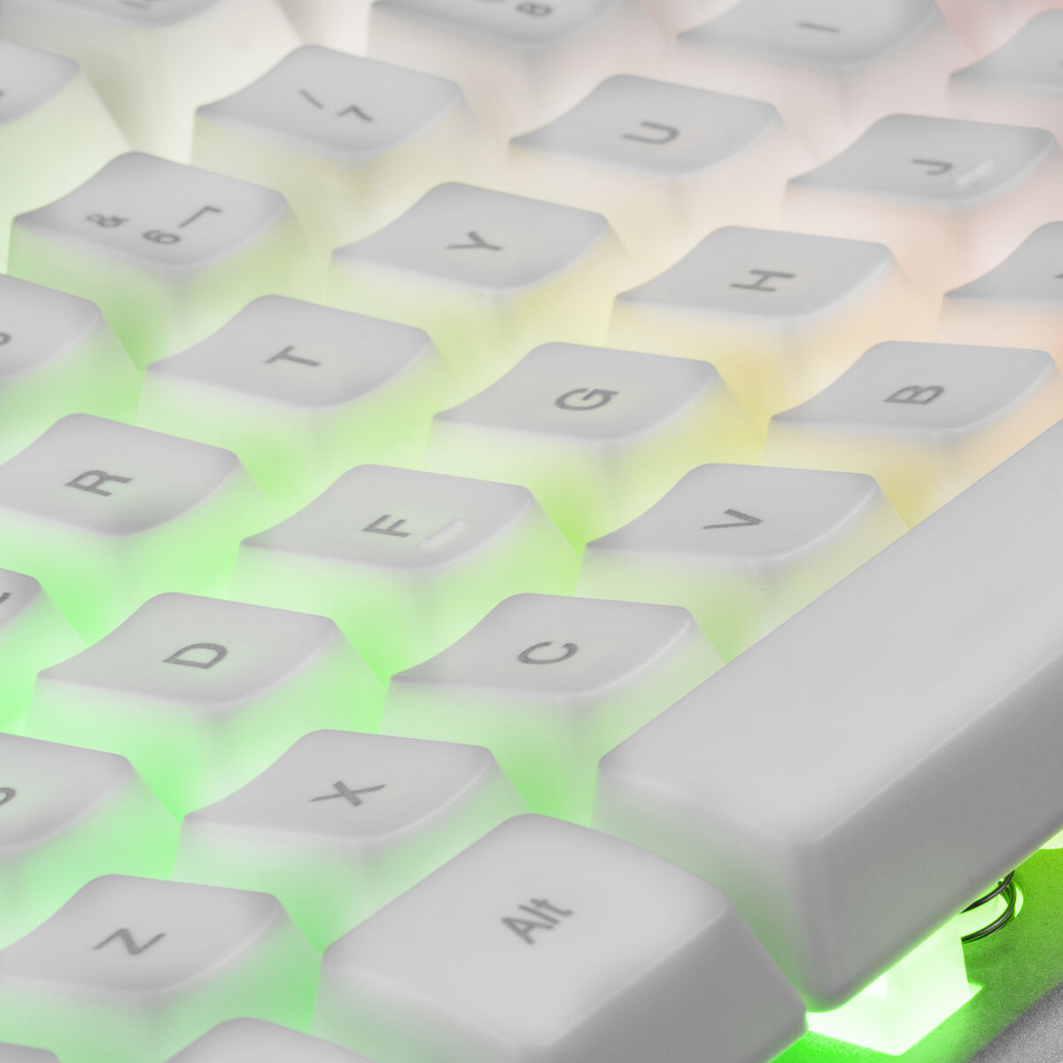Tangentbord Mars Gaming MK220 Qwerty Spanska RGB Vit - 10
