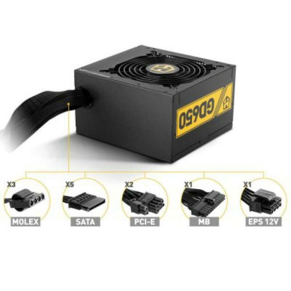 Strömtillförsel NOX Hummer GD650 80 Plus GOLD 650 W 650W - 6