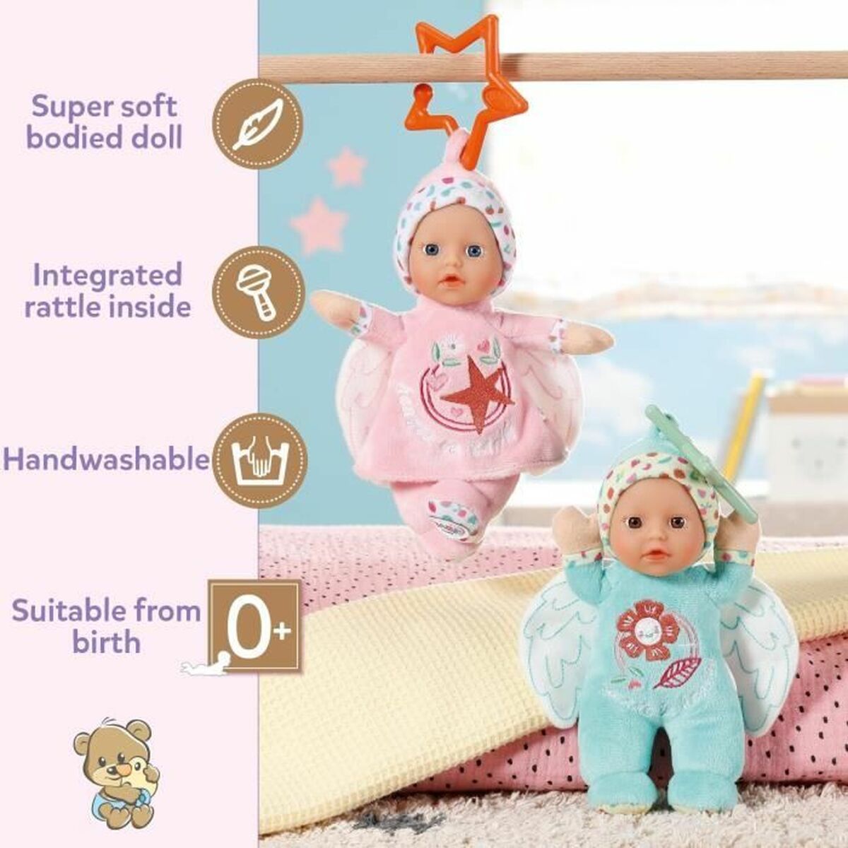 Tillbehör till dockhus Baby Born Angel Rag - 2