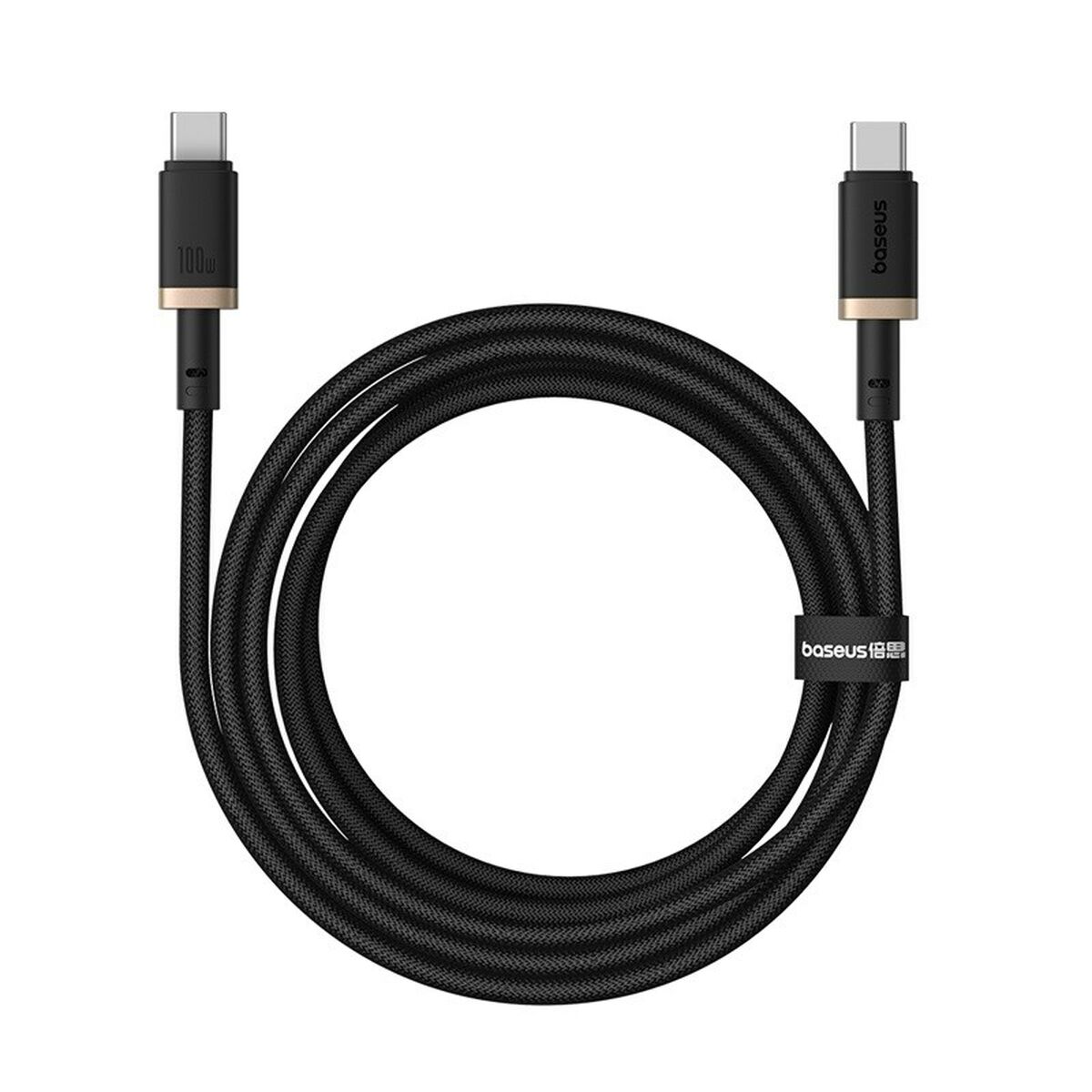 USB-C till USB-C Kabel Baseus P10377803U01-02 Svart Guld 2 m