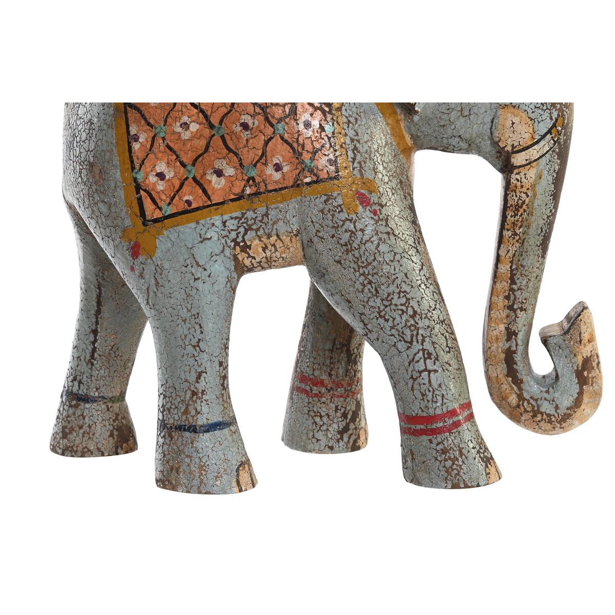 Prydnadsfigur DKD Home Decor Elefant Mangoträ (29 x 12 x 26 cm) - 4