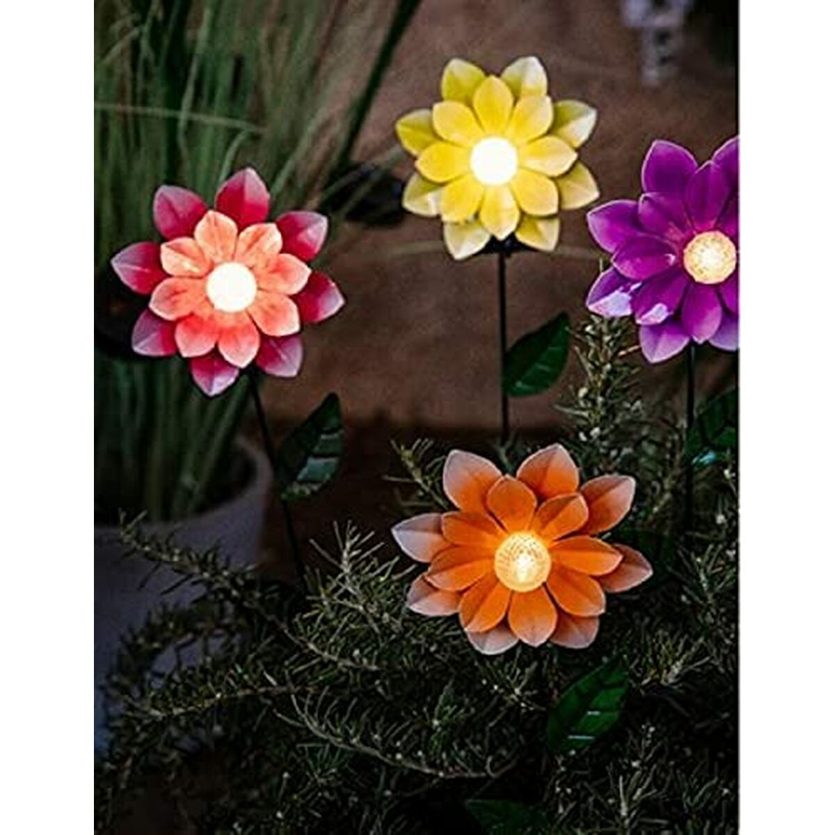 Sollampa Lumineo 11 x 6 x 49,5 cm Sol Blomster - 2