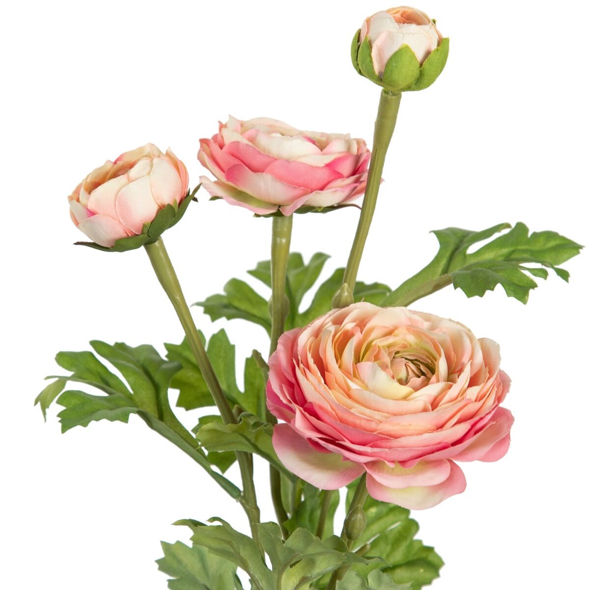 Dekorativ växt Polyester Polyetylen Järn Blomster 11 x 11 x 36 cm - 3