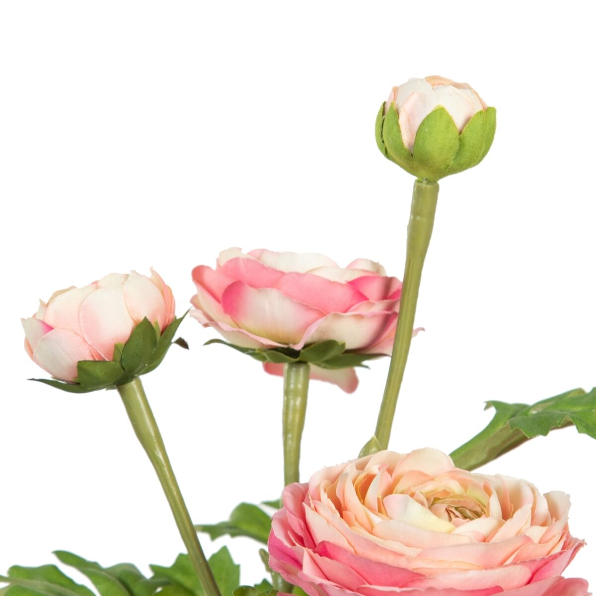Dekorativ växt Polyester Polyetylen Järn Blomster 11 x 11 x 36 cm - 2