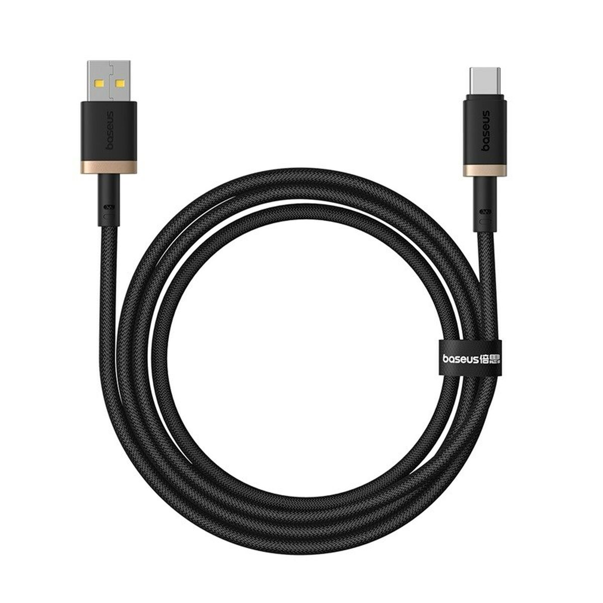 USB A till USB-C Kabel Baseus P10377802U01-00 Svart Guld 1 m