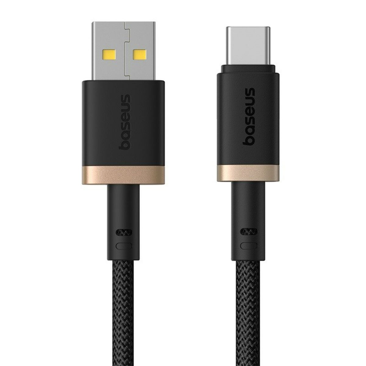 USB A till USB-C Kabel Baseus P10377802U01-00 Svart Guld 1 m - 2