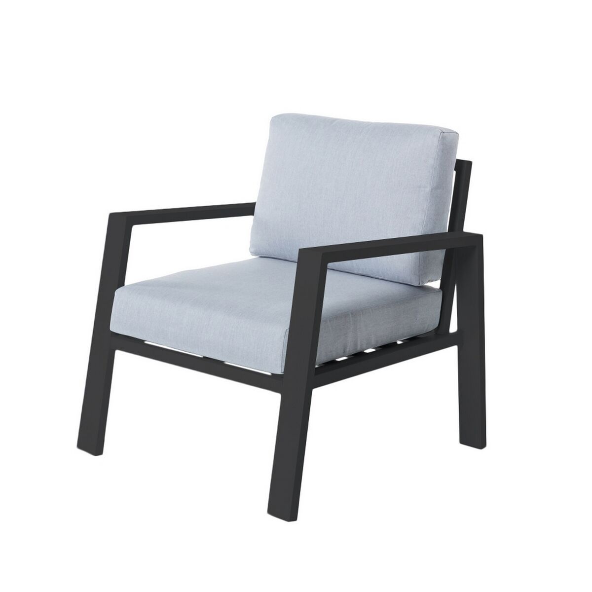 Trädgårdssoffa Thais 73,20 x 74,80 x 73,30 cm Grafit Aluminium - 2
