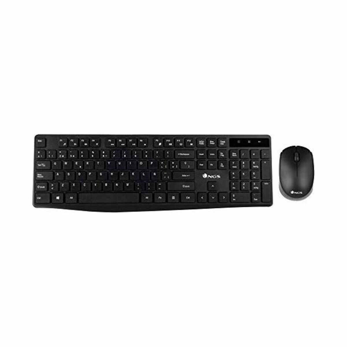 Trådlöst Tangentbord och Mus NGS NGSWIRELESSSETALLUREKIT Svart - 2
