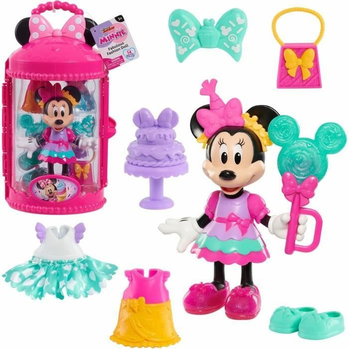 Babydocka med tillbehör Disney Sweet Party Articulated Figurine - 4