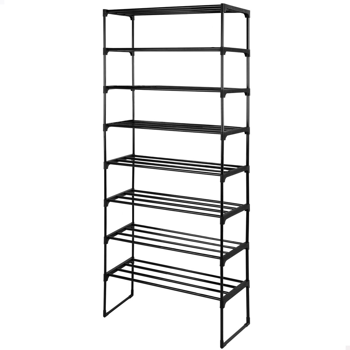 Bokhylla Max Home Svart Metall Plast 67 X 160 X 30 CM (2 antal) - 2