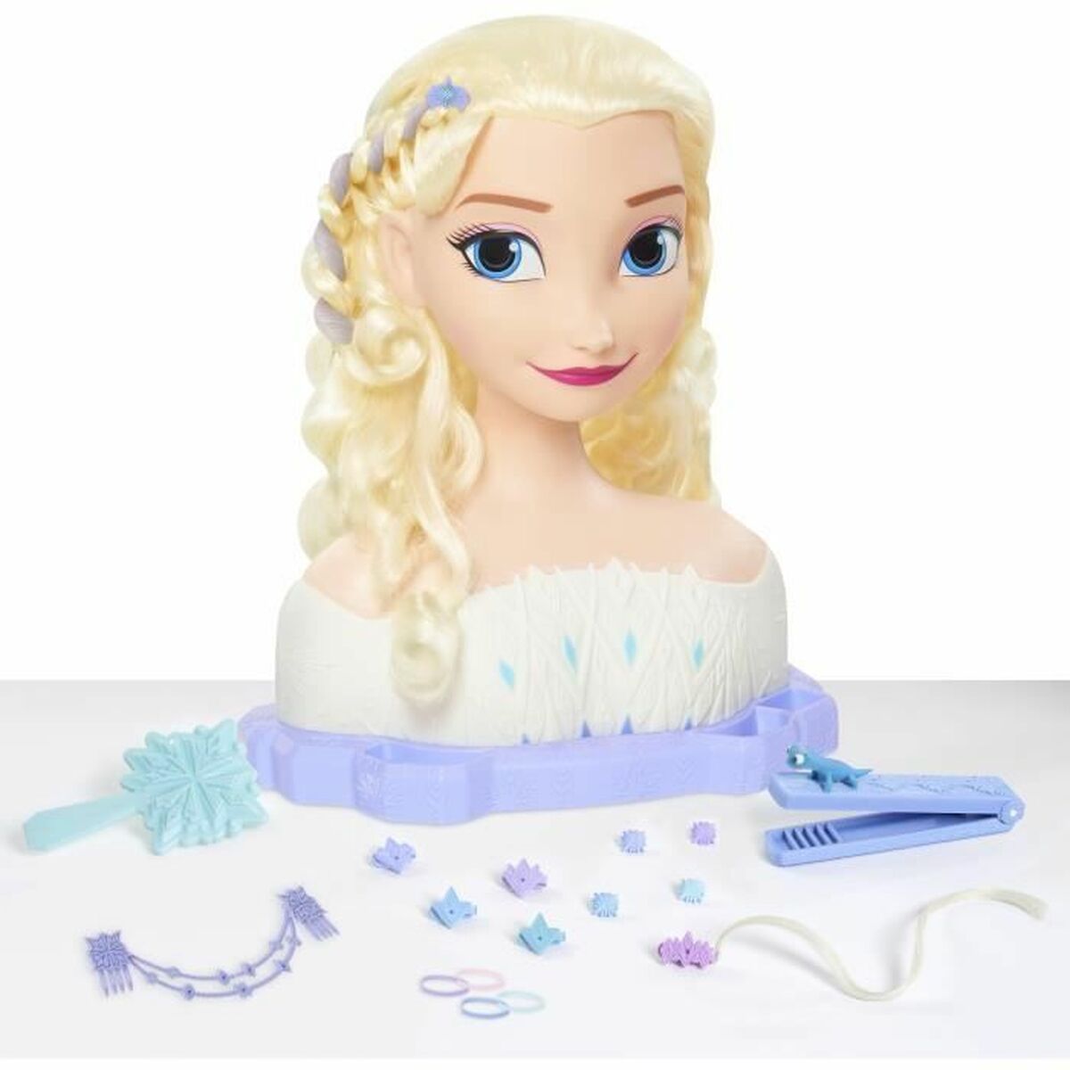 Babydocka med tillbehör Frozen Elsa Deluxe Styling Head - 4