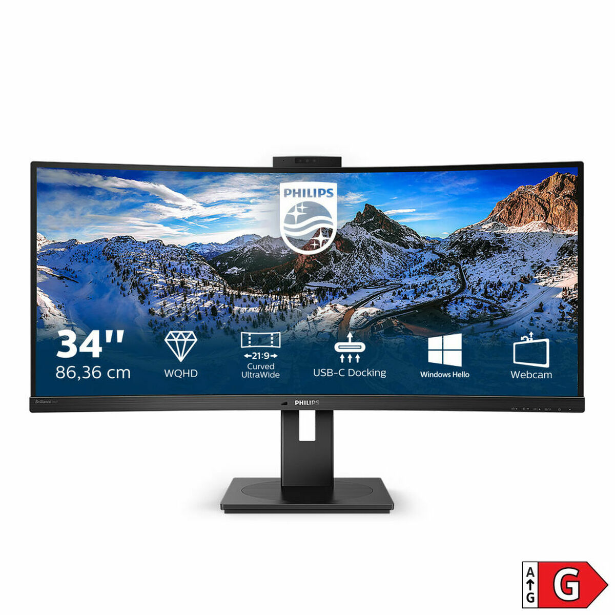 Monitor Philips 346P1CRH/00 UltraWide Quad HD 100 Hz - 2