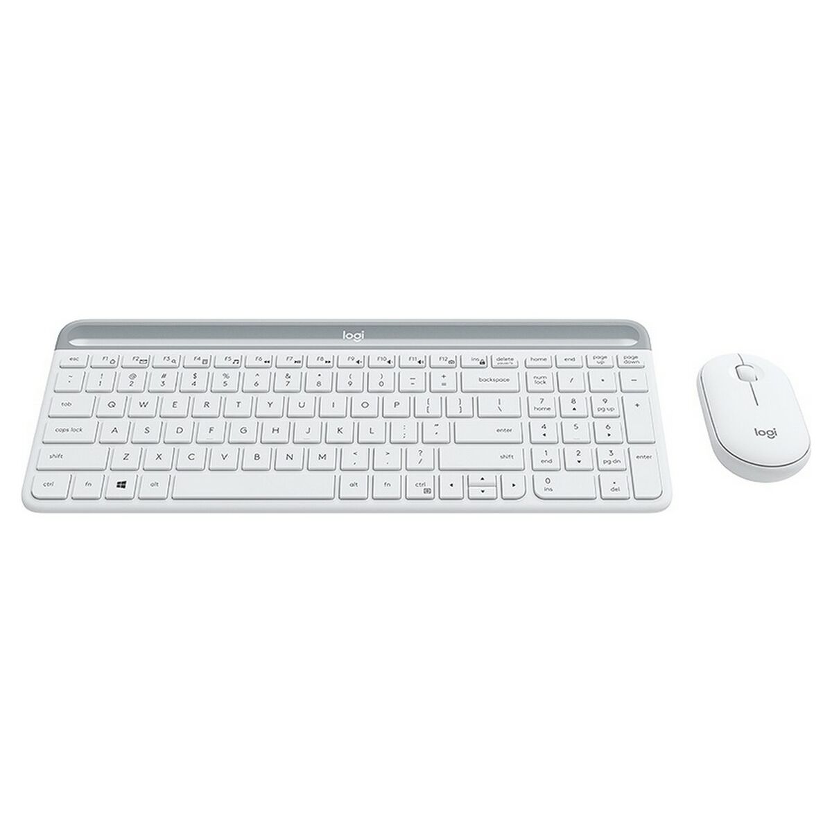Tangentbord och Mus Logitech  MK470 Vit Franska AZERTY - 9