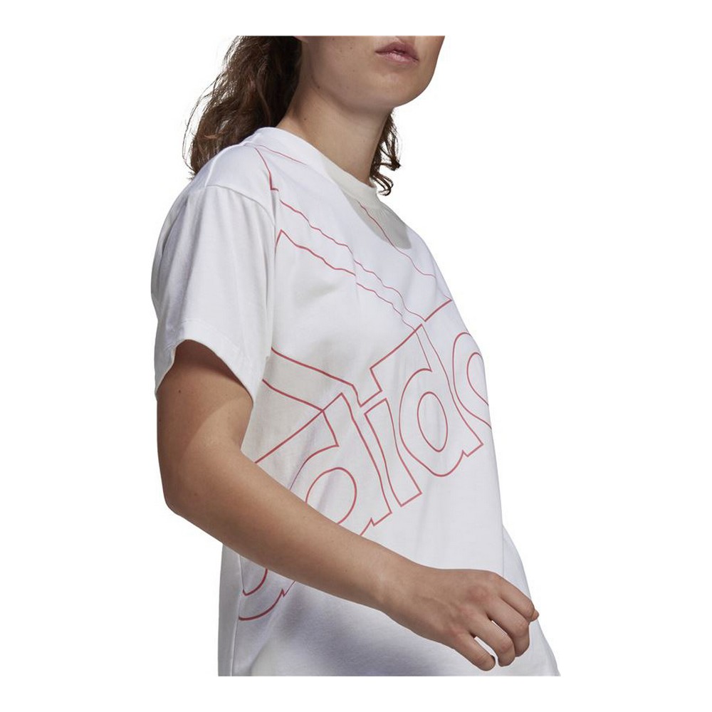 T-shirt med kortärm Dam Adidas Giant Logo Vit - 5