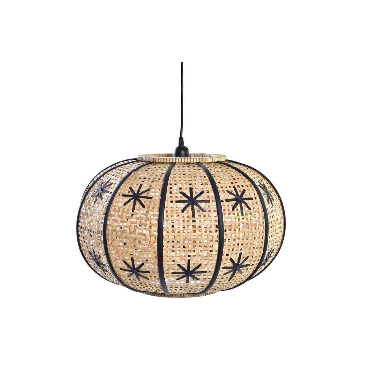Taklampa DKD Home Decor Brun Svart 50 W 50 x 50 x 31 cm