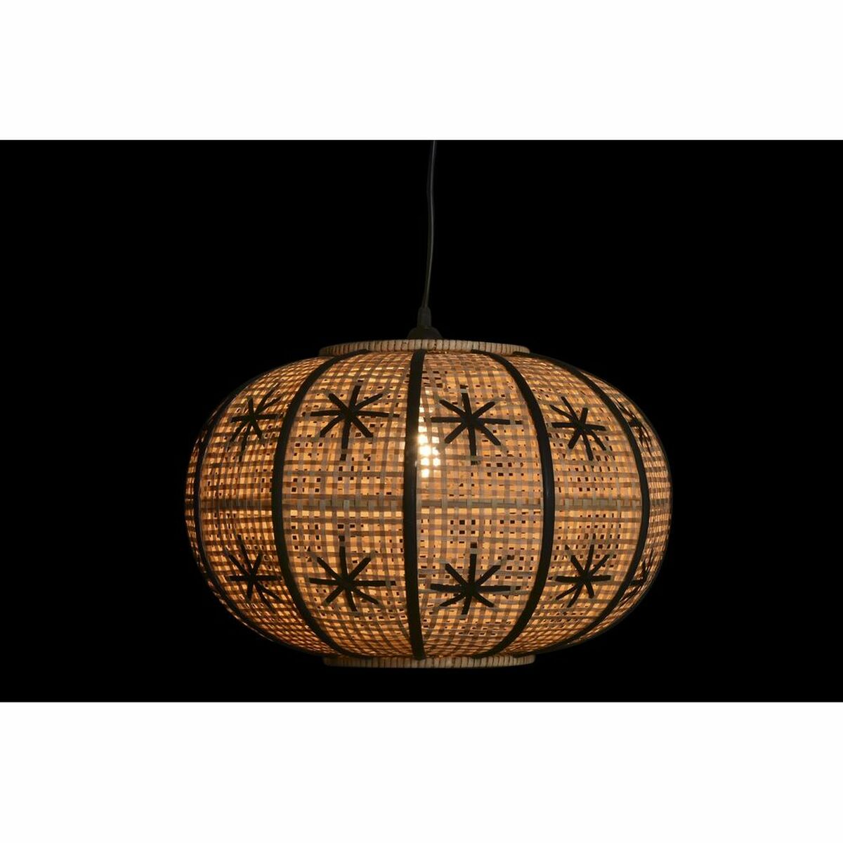 Taklampa DKD Home Decor Brun Svart 50 W 50 x 50 x 31 cm - 8