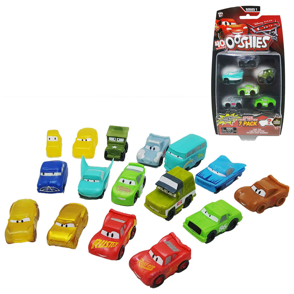 Liten leksaksbil Ooshiescars 7 Delar Set - 5