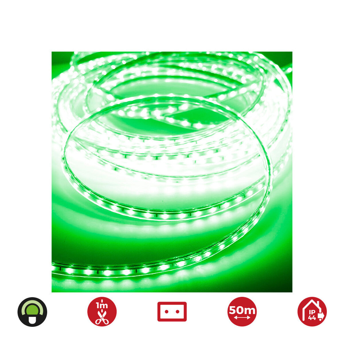 LED trakovi EDM 72703 Grön 4,2 W x 1 m 50 m 350 lm - 4