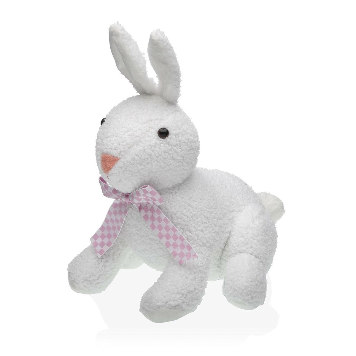 Dörrstopp Versa Kanin Vit Textil 12 x 34 x 27 cm - 2