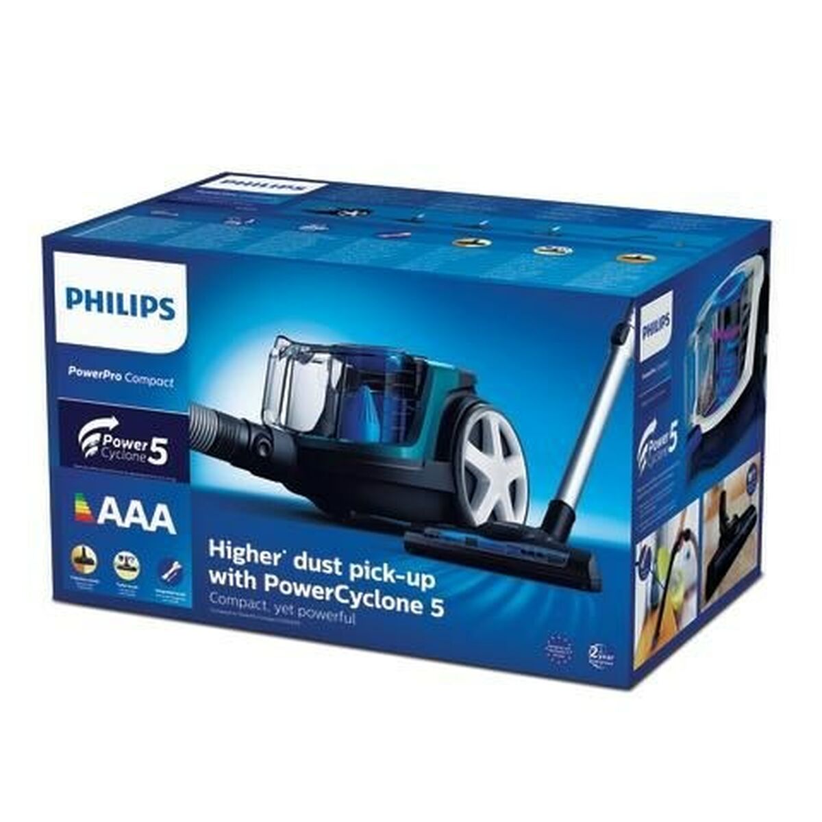 Påsfri Dammsugare Philips PowerPro Compact FC9334/09 Blå Svart Grön Grå 900 W 750 W 650 W - 6