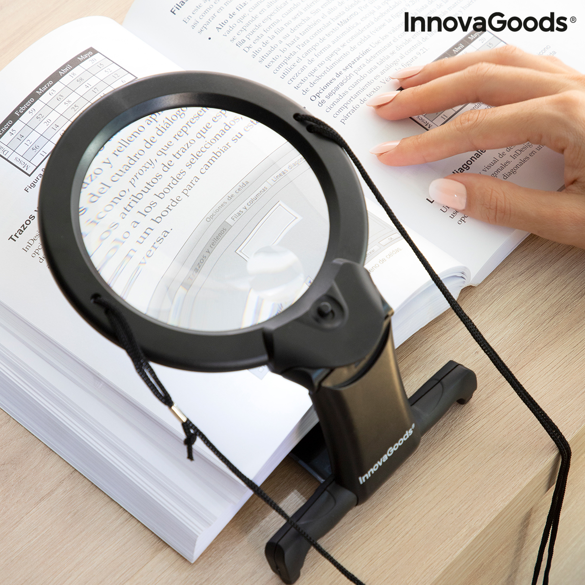 Handsfree förstoringsglas med LED-ljus Zooled InnovaGoods - 8