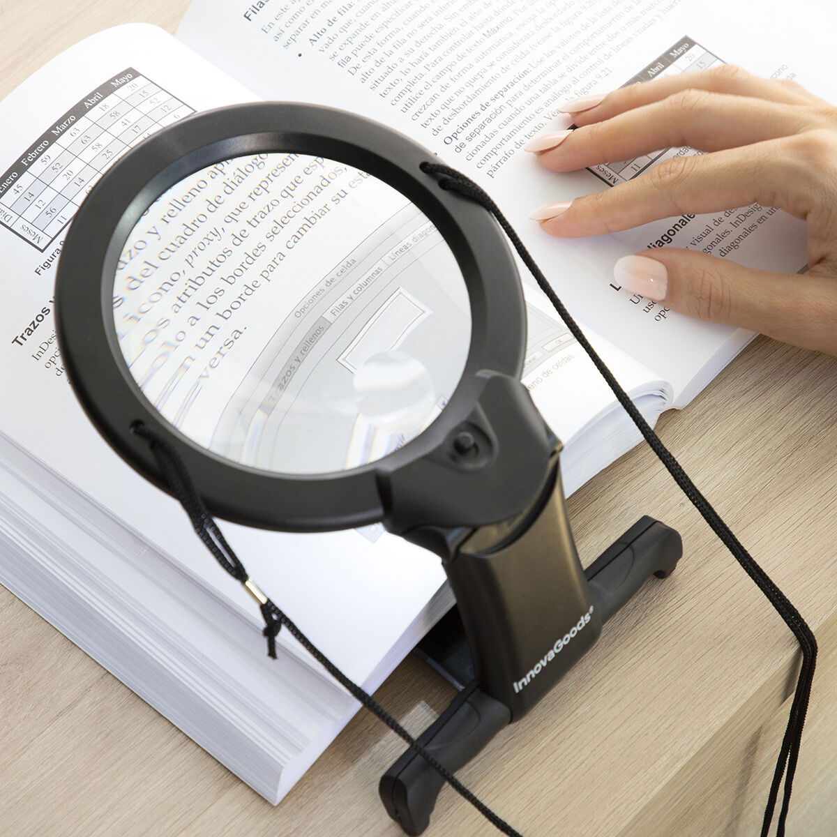 Handsfree förstoringsglas med LED-ljus Zooled InnovaGoods - 30