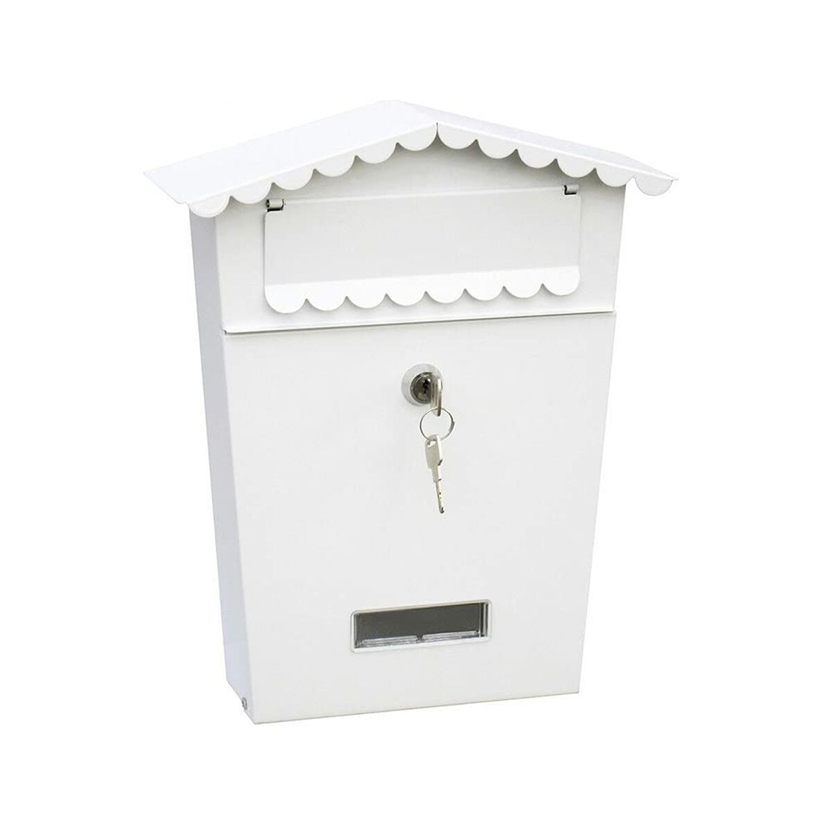 Brevlåda EDM 85802 House Vit Stål 21 x 6 x 30 cm - 3