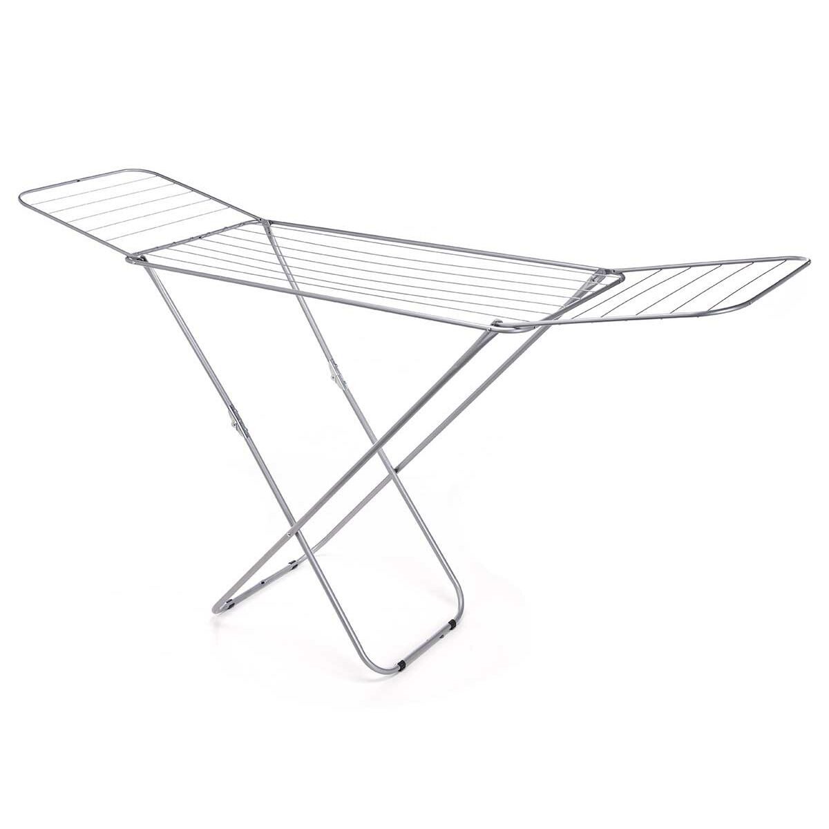 Klädhängare hopfällbar Kipit Silvrig Metall 183 x 50,5 x 104 cm 127 x 4 x 50 cm 127 x 5 x 50 cm (6 antal) - 4
