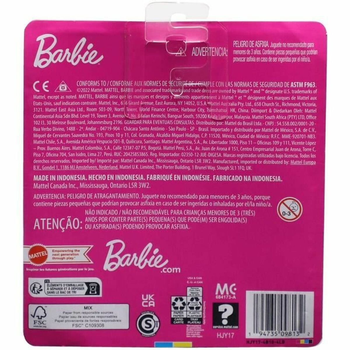 Babydocka med tillbehör Barbie HJY17 - 6