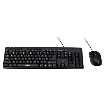 Tangentbord och Mus Bluestork BSPACKFIRSTII Svart Franska AZERTY