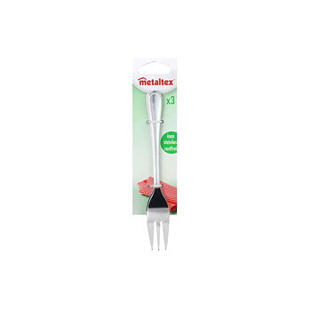 Set med dessertgafflar Metaltex 3 Delar