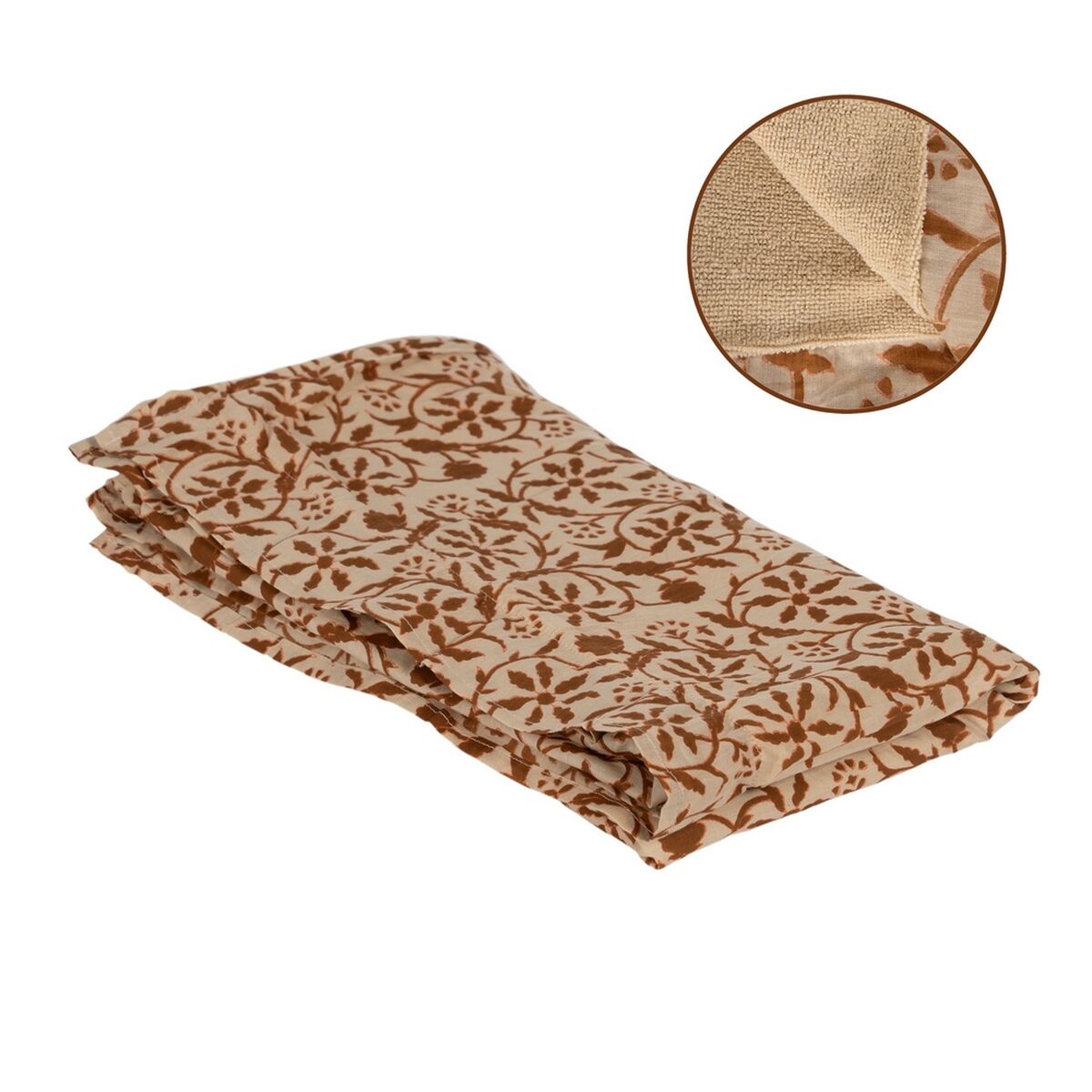 Pareo-sarong Brun Beige Bomull 90 x 180 cm - 7