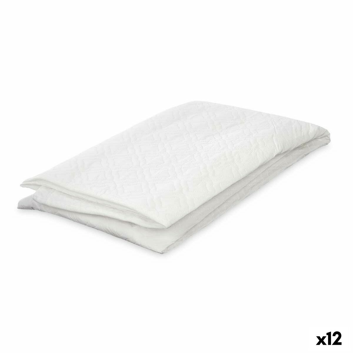 Tvättmaskinsöverdrag Vit Tyg 63 x 58 x 85 cm 22 x 32 x 2,5 cm Vadderad (12 antal)