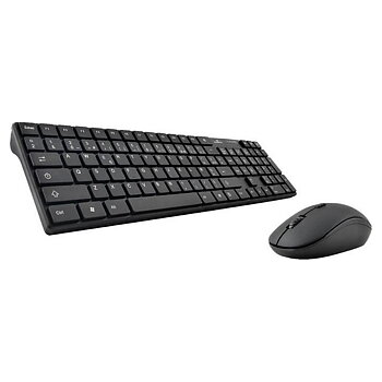 Tangentbord och Mus Bluestork BLU3760162063431 AZERTY Svart