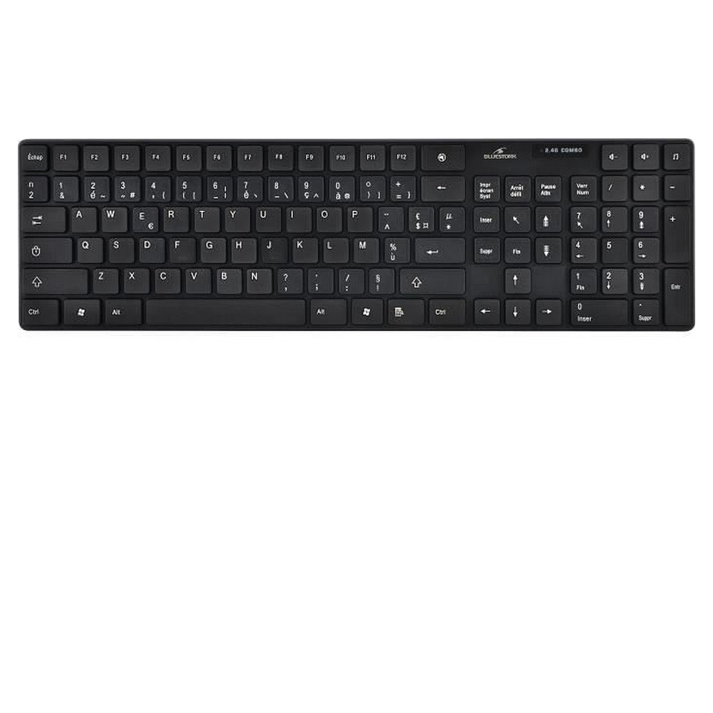 Tangentbord och Mus Bluestork BLU3760162063431 AZERTY Svart - 3