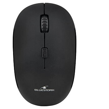 Tangentbord och Mus Bluestork BLU3760162063431 AZERTY Svart