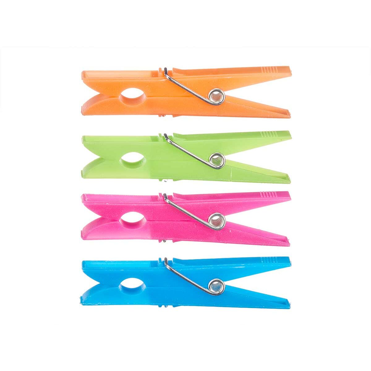Klädnypor Multicolour Plast 7 x 1 cm 1 x 7 x 7 cm 10 x 20 x 3,5 cm 10 x 22 x 3,5 cm Set 24 Delar (24 antal) - 2