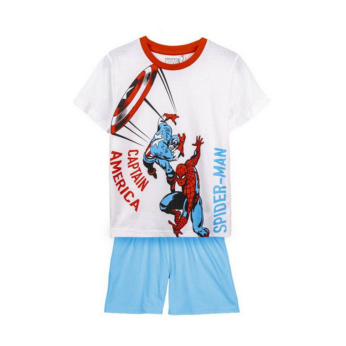 Pyjamas Barn The Avengers Grå Blå Vit