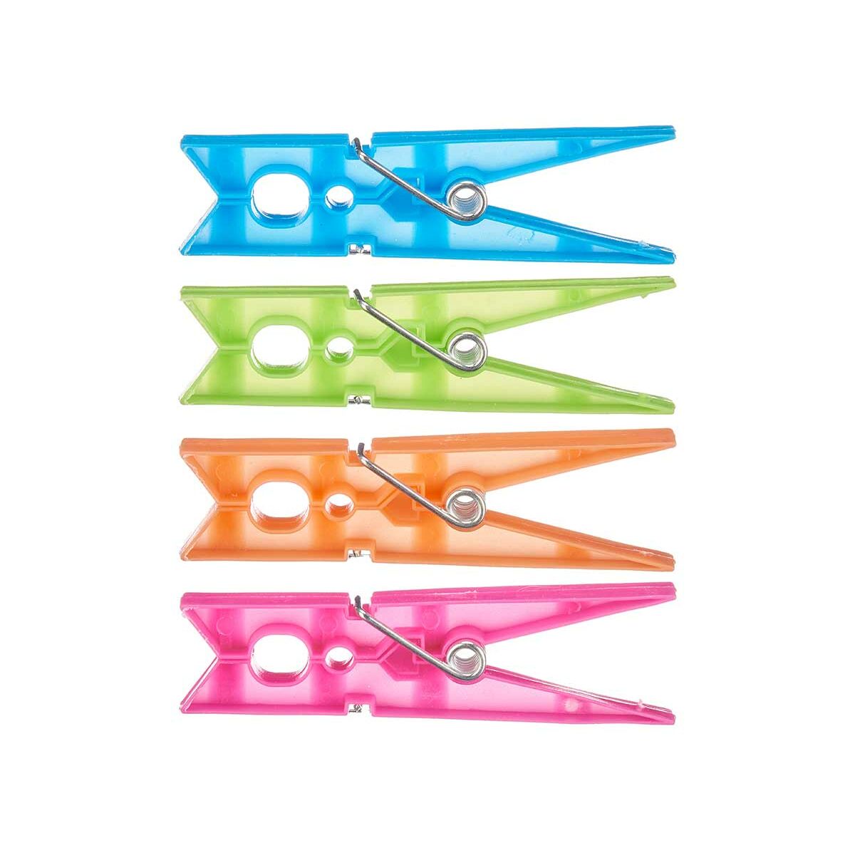 Klädnypor Multicolour Plast 1 x 8 x 8 cm 17 x 8 x 4 cm 13 x 20 x 4 cm 13 x 25 x 4 cm Set 24 Delar (24 antal) - 4