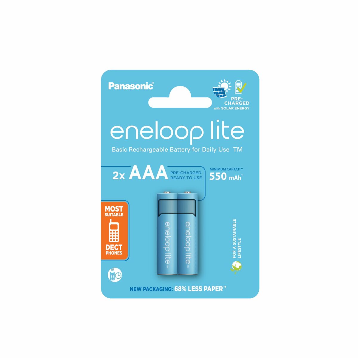 Laddningsbara Batterier Panasonic BK-4LCCE/2CP (2 antal) - 3
