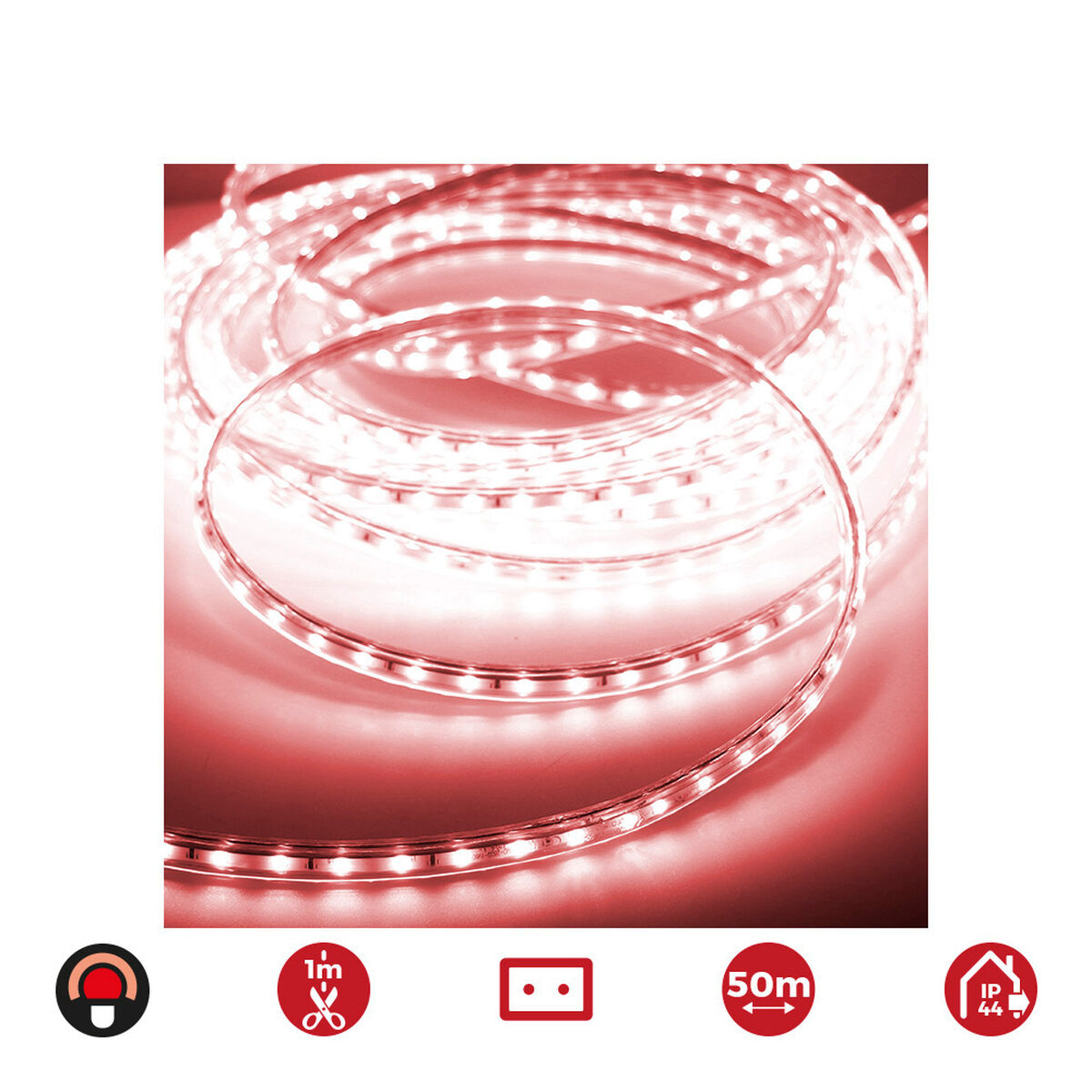 LED trakovi EDM 72704 Röd 4,2 W x 1 m 50 m 350 lm - 4