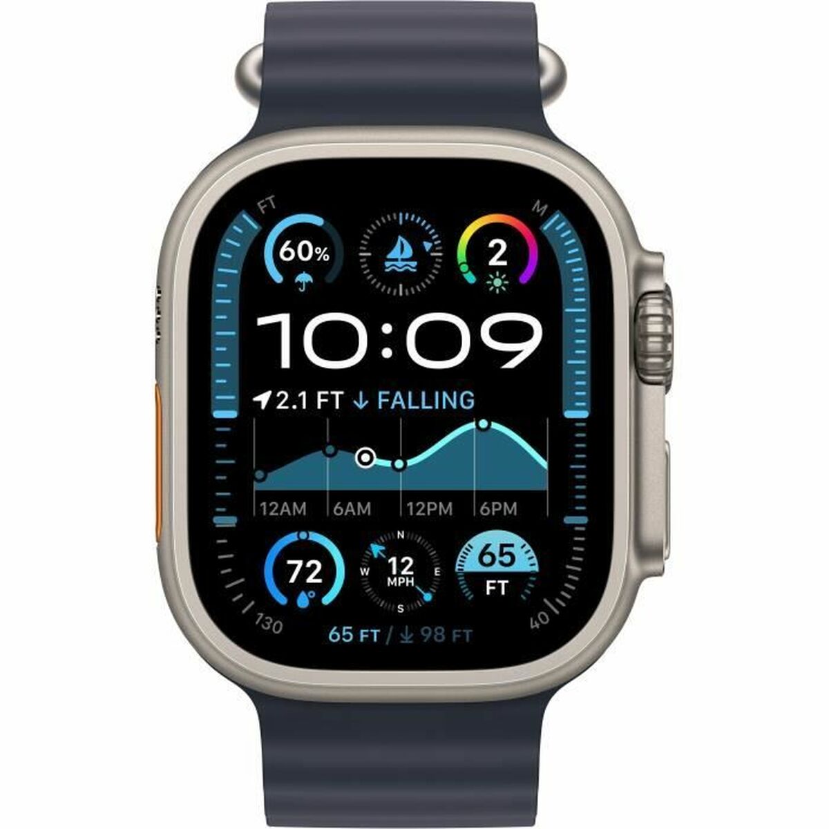 Smartklocka Apple Watch Ultra 2 Titan Marinblå 49 mm - 2
