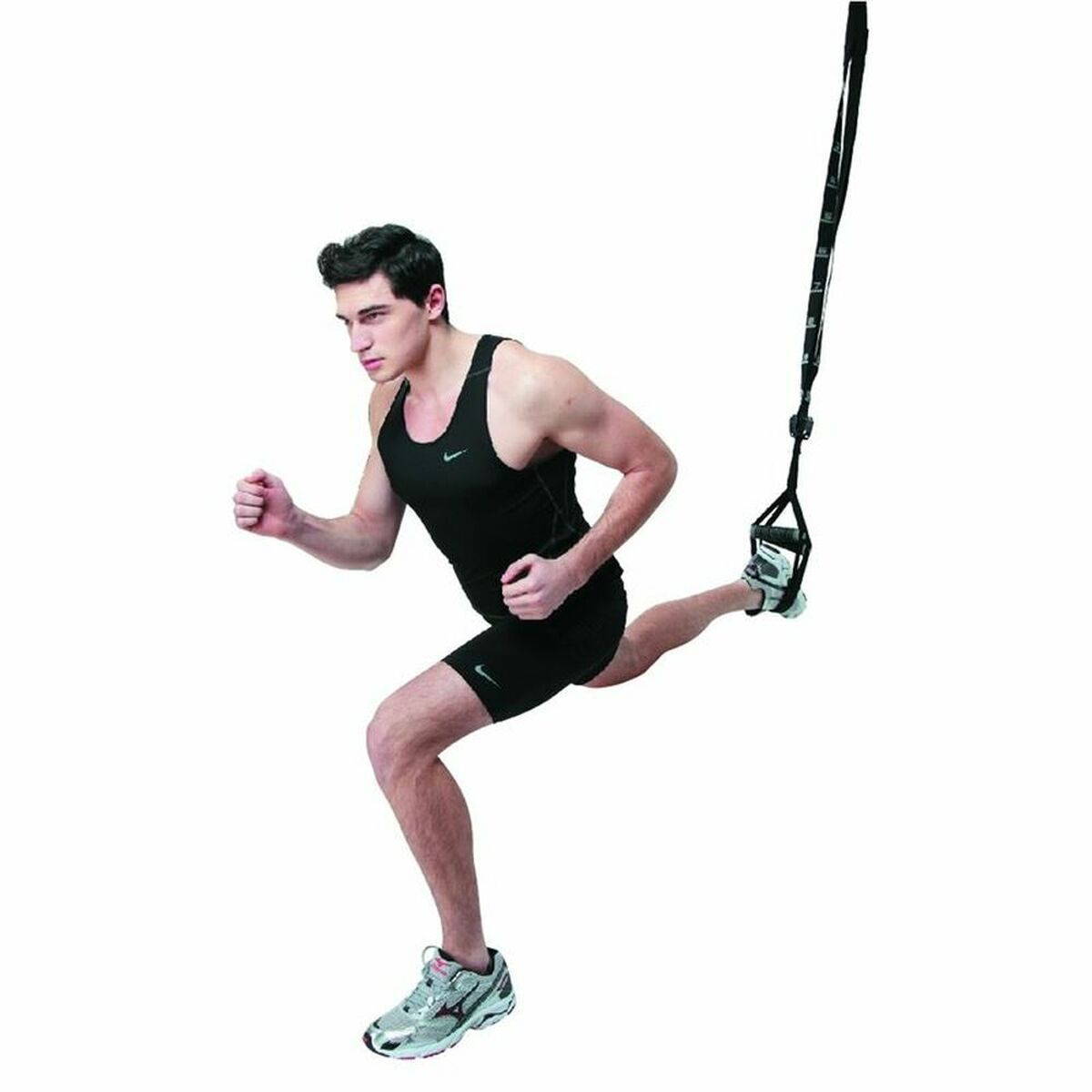Elastiskt träningsband Atipick Multi GYM Trainer Svart - 5