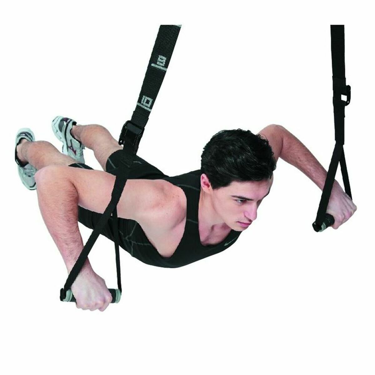 Elastiskt träningsband Atipick Multi GYM Trainer Svart - 4