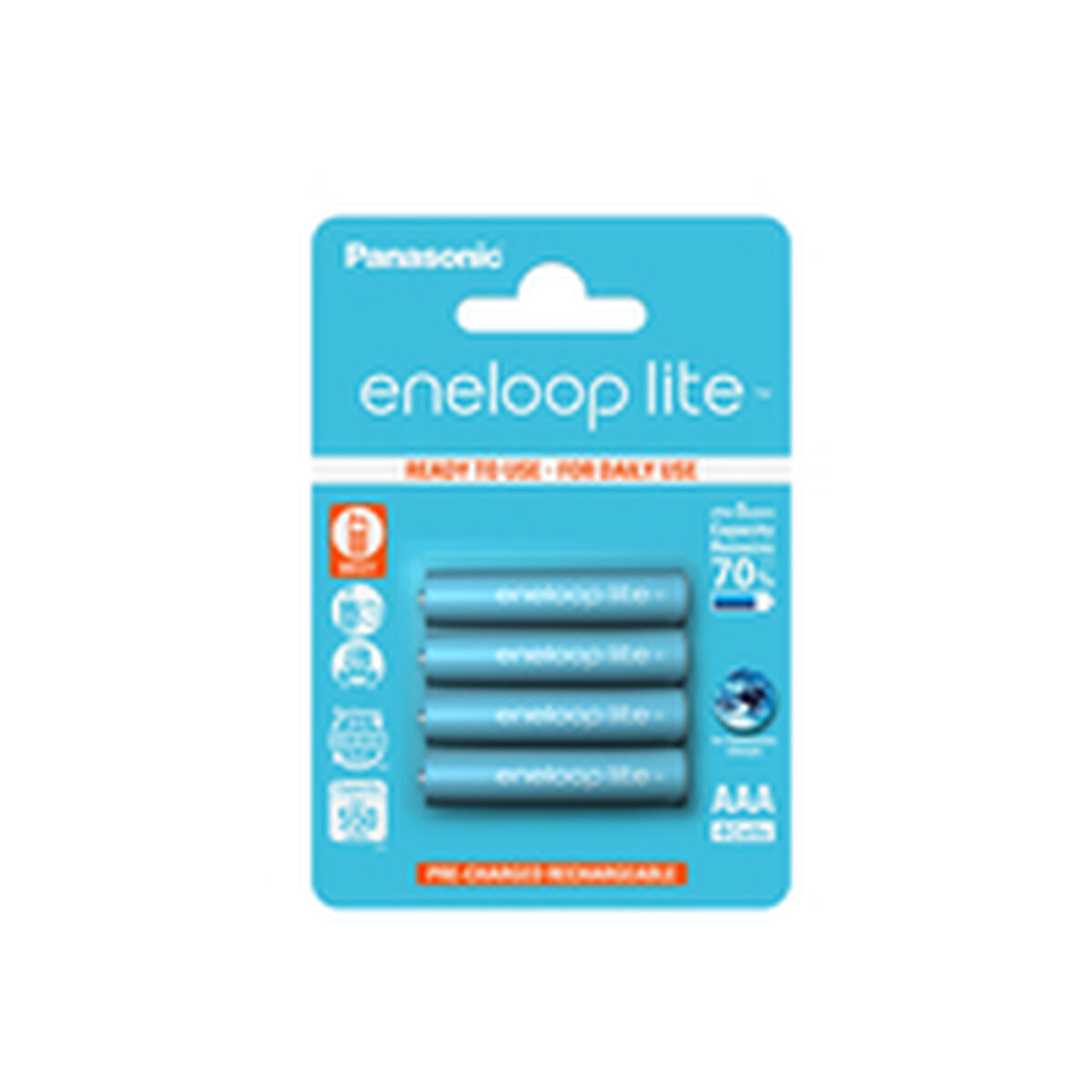 Laddningsbara Batterier Panasonic BK-4LCCE/4CP (4 antal)