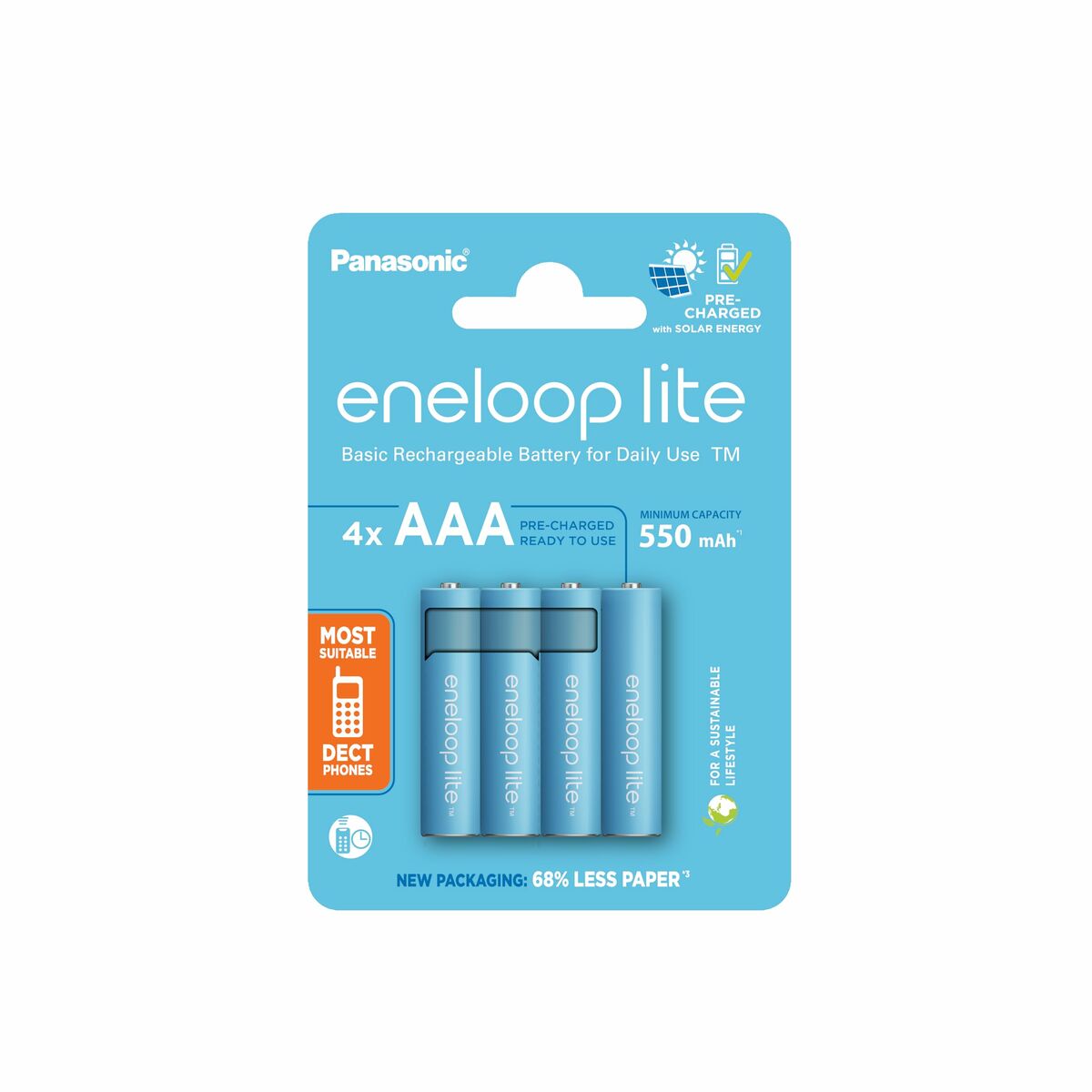 Laddningsbara Batterier Panasonic BK-4LCCE/4CP (4 antal) - 2