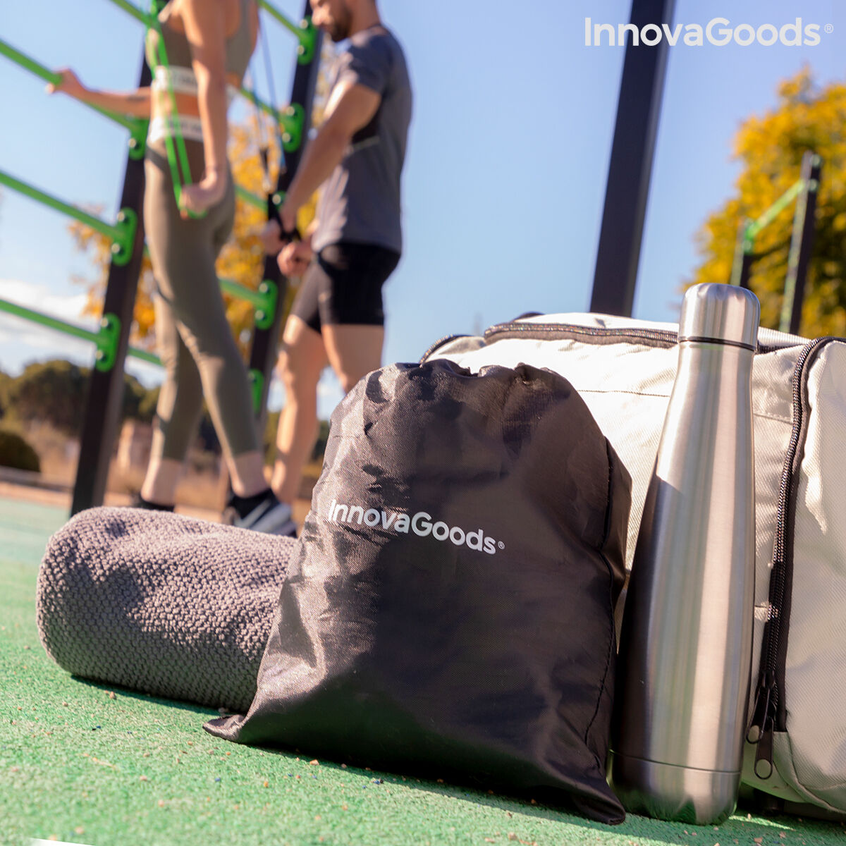 Set med motståndsband, tillbehör och träningsguide InnovaGoods Tribainer (Renoverade A) - 6