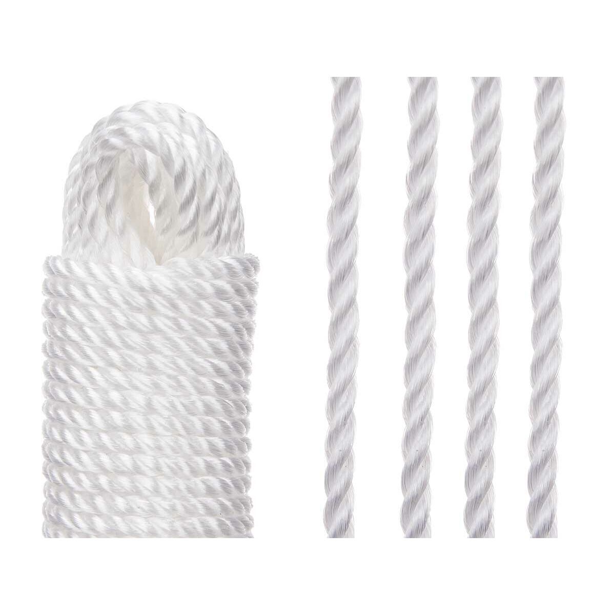 Tvättlina Vit Plast 20 m 8 x 24 x 5 cm 5 x 24 x 6 cm 0,6 x 2000 cm (24 antal) - 2